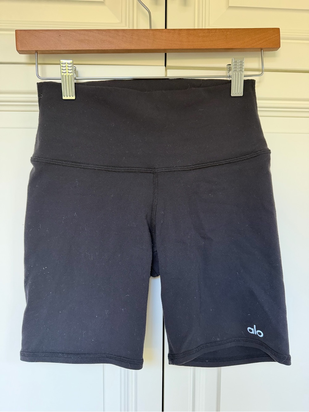 ALO Yoga Black High-Rise Bike Shorts